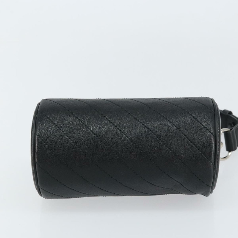 【日本直送】GUCCI 黑色銀色皮革單肩包 760170 正品 ka793V-4