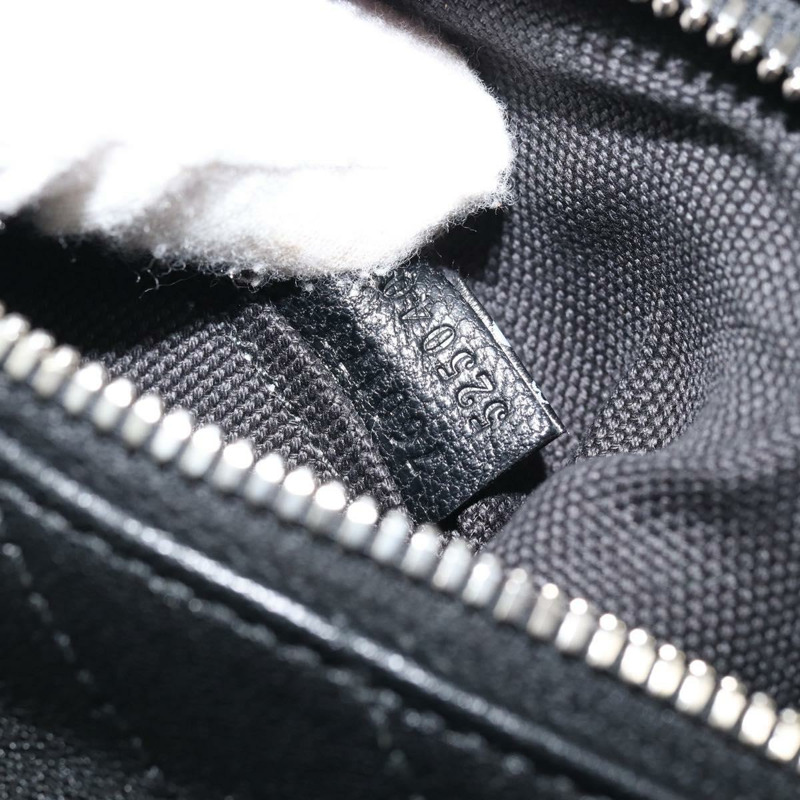 【日本直送】GUCCI 黑色銀色皮革單肩包 760170 正品 ka793V-10