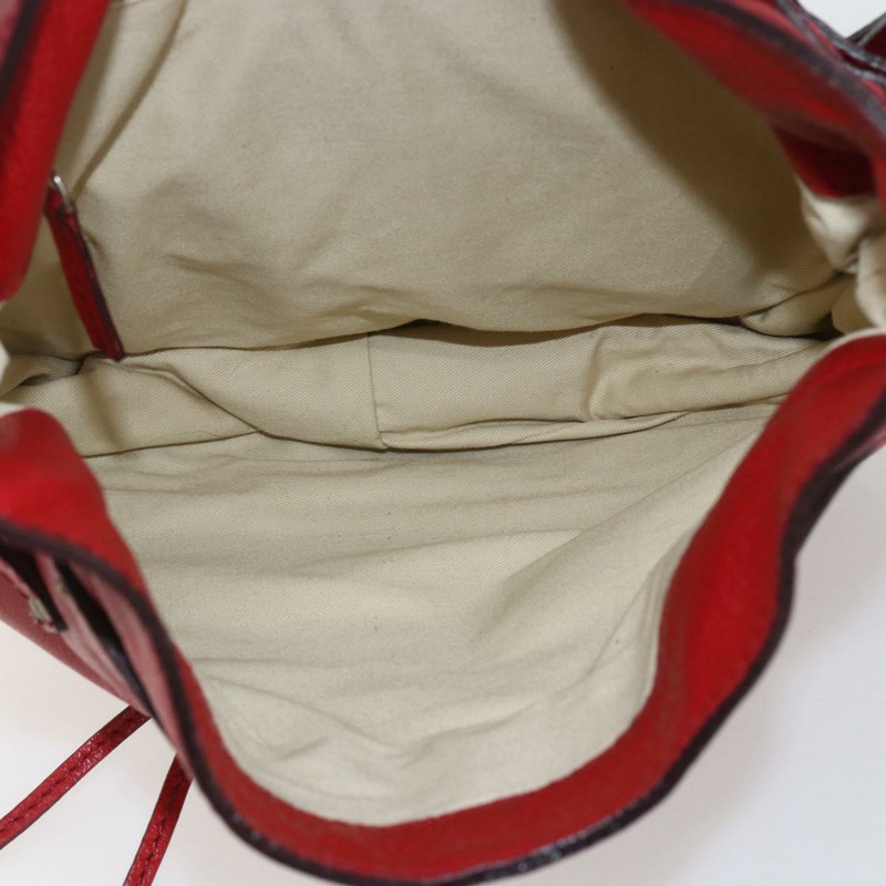 【日本直送】Chloe Paddington 單肩包，紅色金色皮革，正品，貨號 157807V-23