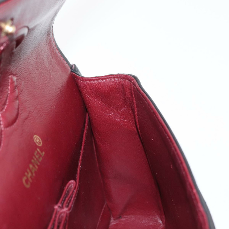 【日本直送】香奈兒 Matelasse 25 雙蓋鏈條包，羊皮材質，黑色，金色雙C標誌，正品編號 BA9003SAV-22