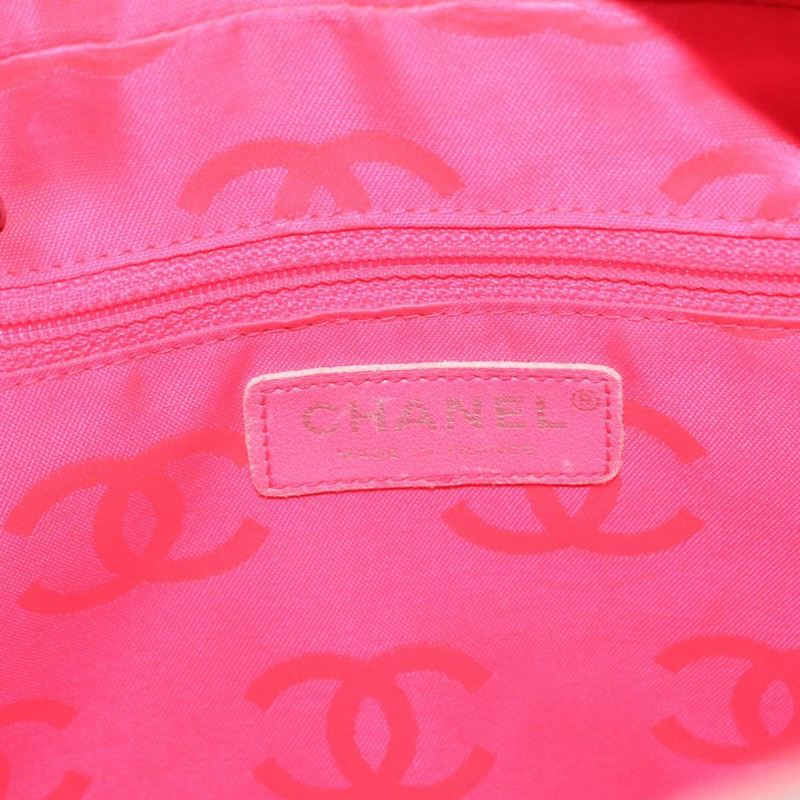 【日本直送】香奈兒 (CHANEL) 絎縫保齡球包 Cambon 系列小牛皮 白色 黑色 CC 標誌 Auth 156643V-17