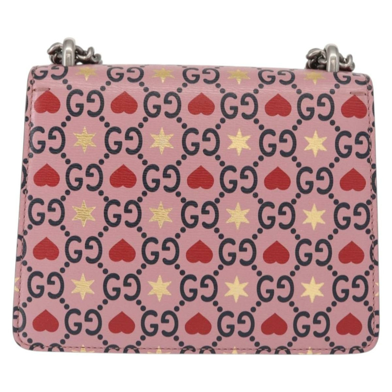 【日本直送】GUCCI Dionysus 鏈條單肩包 皮革 粉紅色 421970 正品 156659SAM-1
