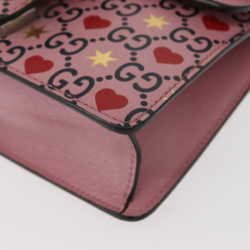 【日本直送】GUCCI Dionysus 鏈條單肩包 皮革 粉紅色 421970 正品 156659SAM-13