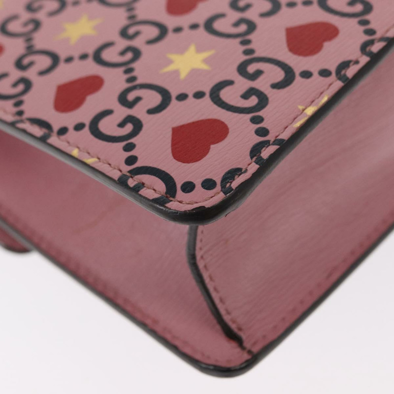 【日本直送】GUCCI Dionysus 鏈條單肩包 皮革 粉紅色 421970 正品 156659SAM-14