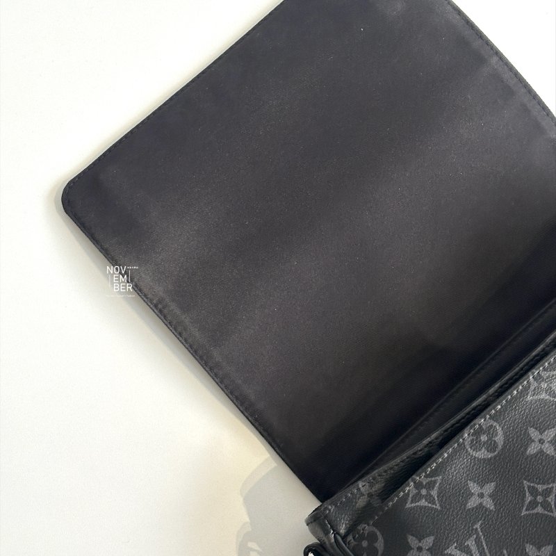 95新🔖 Louis Vuitton LV 路易威登 黑老花男士側背包-6