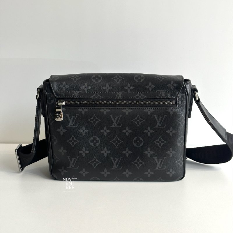 95新🔖 Louis Vuitton LV 路易威登 黑老花男士側背包-7