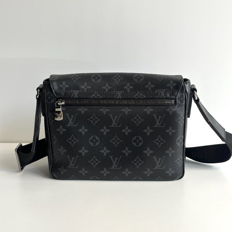 95新🔖 Louis Vuitton LV 路易威登 黑老花男士側背包-13