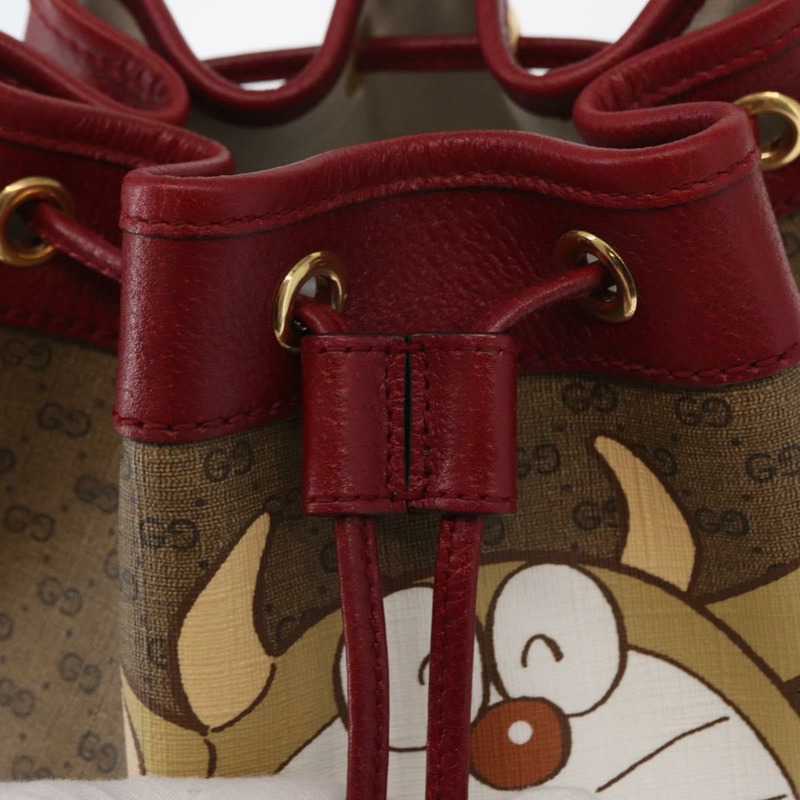 【日本直送】GUCCI Micro GG Supreme Doraemon 聯名款 PVC 手提包 625216 正品 156657SAM-16