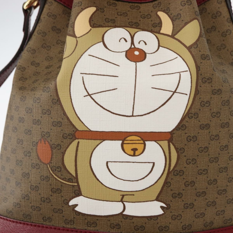 【日本直送】GUCCI Micro GG Supreme Doraemon 聯名款 PVC 手提包 625216 正品 156657SAM-18