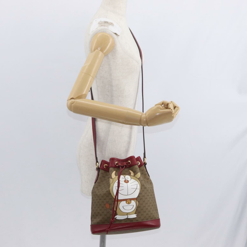 【日本直送】GUCCI Micro GG Supreme Doraemon 聯名款 PVC 手提包 625216 正品 156657SAM-22