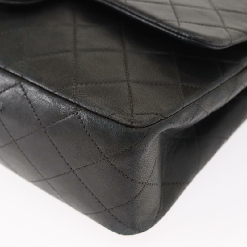 【日本直送】香奈兒 Matelasse 25 雙蓋鏈條包 羊皮 海軍藍 金色 CC 標誌 正品 158358SAV-13