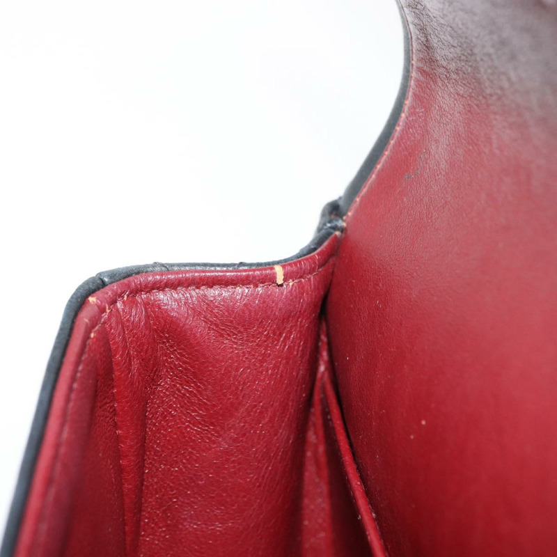 【日本直送】香奈兒 Matelasse 25 雙蓋鏈條包 羊皮 海軍藍 金色 CC 標誌 正品 158358SAV-25