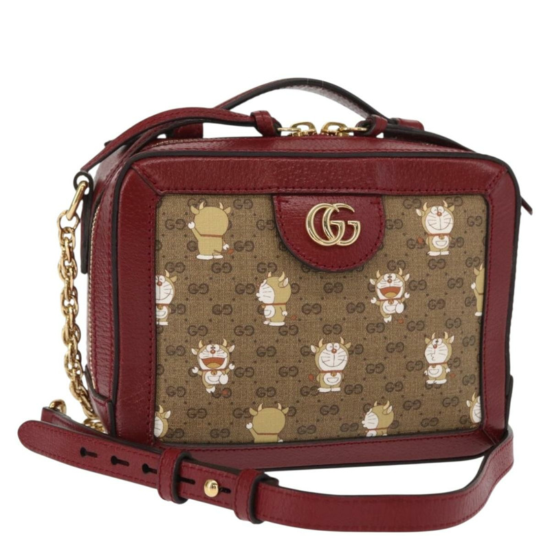【日本直送】GUCCI Micro GG Supreme Doraemon 聯名款 PVC 包 655596 正品 151200SAM-0