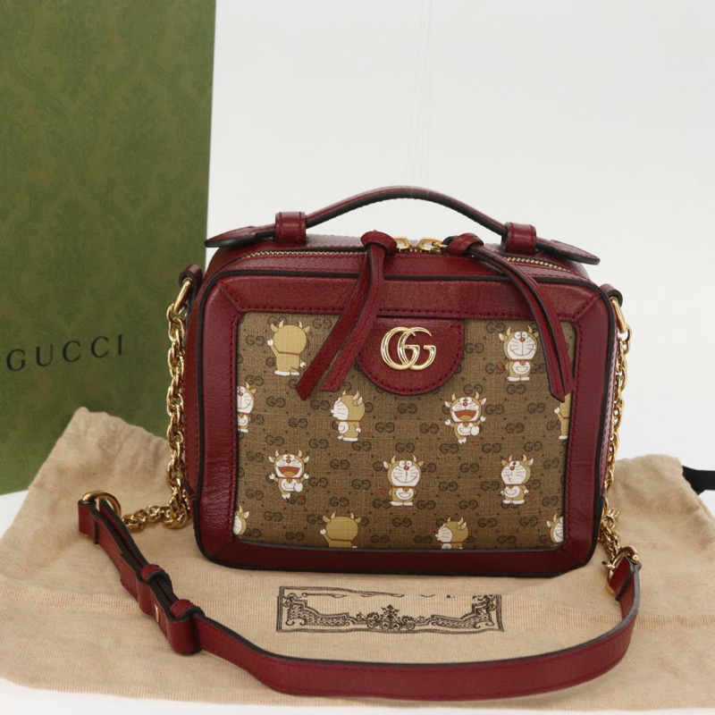 【日本直送】GUCCI Micro GG Supreme Doraemon 聯名款 PVC 包 655596 正品 151200SAM-11