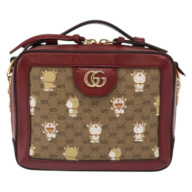 【日本直送】GUCCI Micro GG Supreme Doraemon 聯名款 PVC 包 655596 正品 151200SAM-12