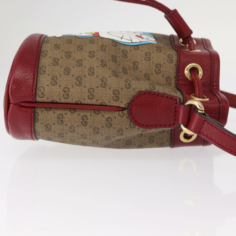 【日本直送】GUCCI Micro GG Supreme哆啦A夢聯名手提包 PVC 米色 647801 正品 146566SM-2