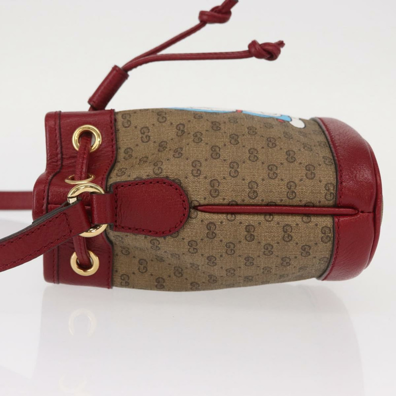 【日本直送】GUCCI Micro GG Supreme哆啦A夢聯名手提包 PVC 米色 647801 正品 146566SM-3