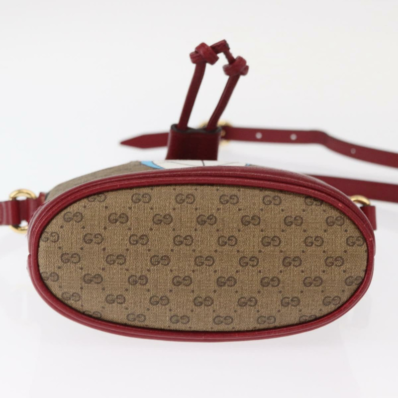 【日本直送】GUCCI Micro GG Supreme哆啦A夢聯名手提包 PVC 米色 647801 正品 146566SM-4