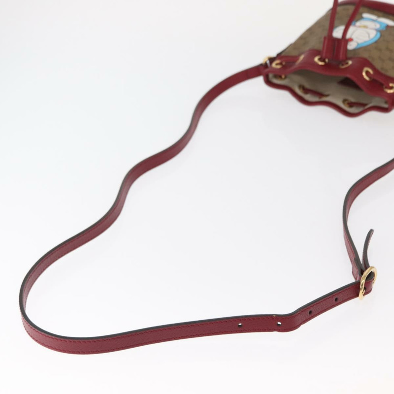 【日本直送】GUCCI Micro GG Supreme哆啦A夢聯名手提包 PVC 米色 647801 正品 146566SM-6