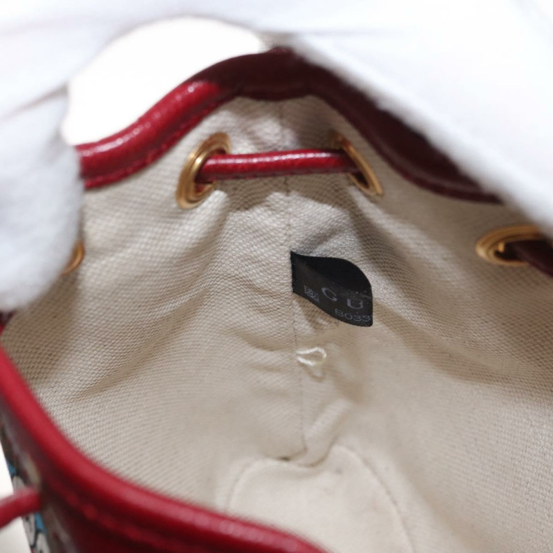 【日本直送】GUCCI Micro GG Supreme哆啦A夢聯名手提包 PVC 米色 647801 正品 146566SM-21