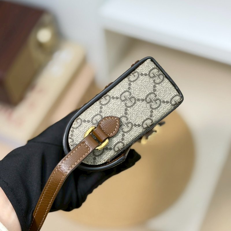🏷Gucci 古馳．1955 Horsebit 馬銜釦橫式手機包-3