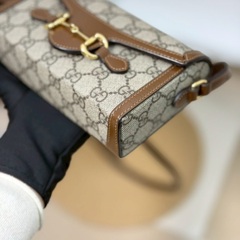 🏷Gucci 古馳．1955 Horsebit 馬銜釦橫式手機包-5