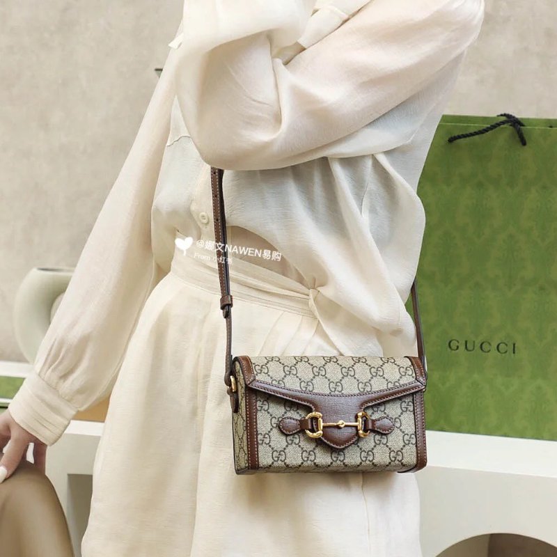 🏷Gucci 古馳．1955 Horsebit 馬銜釦橫式手機包-25