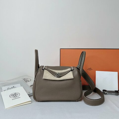 HERMES 大象灰Mini Lindy