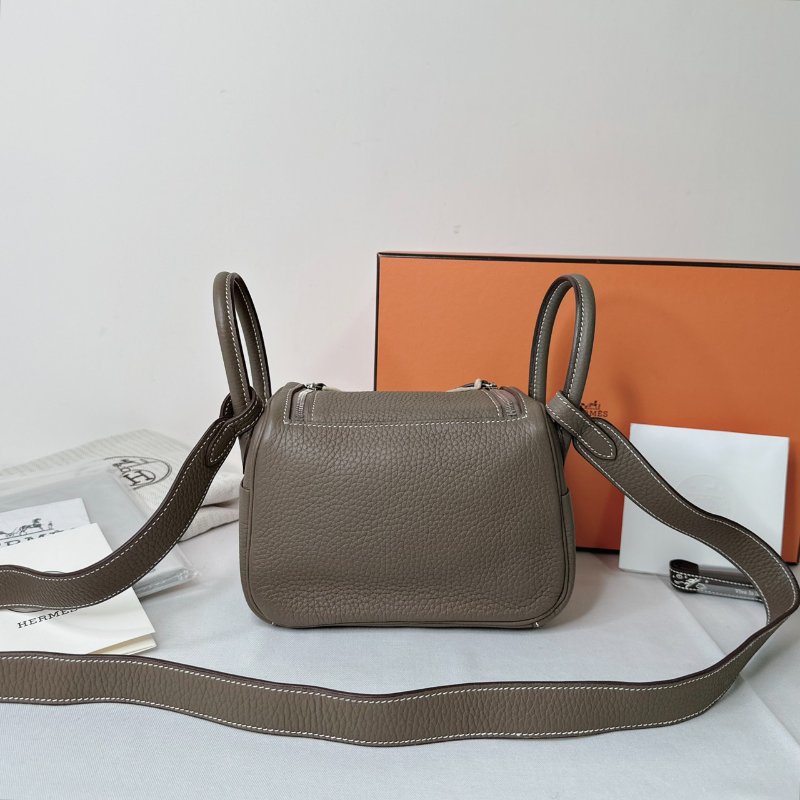 HERMES 大象灰Mini Lindy-1