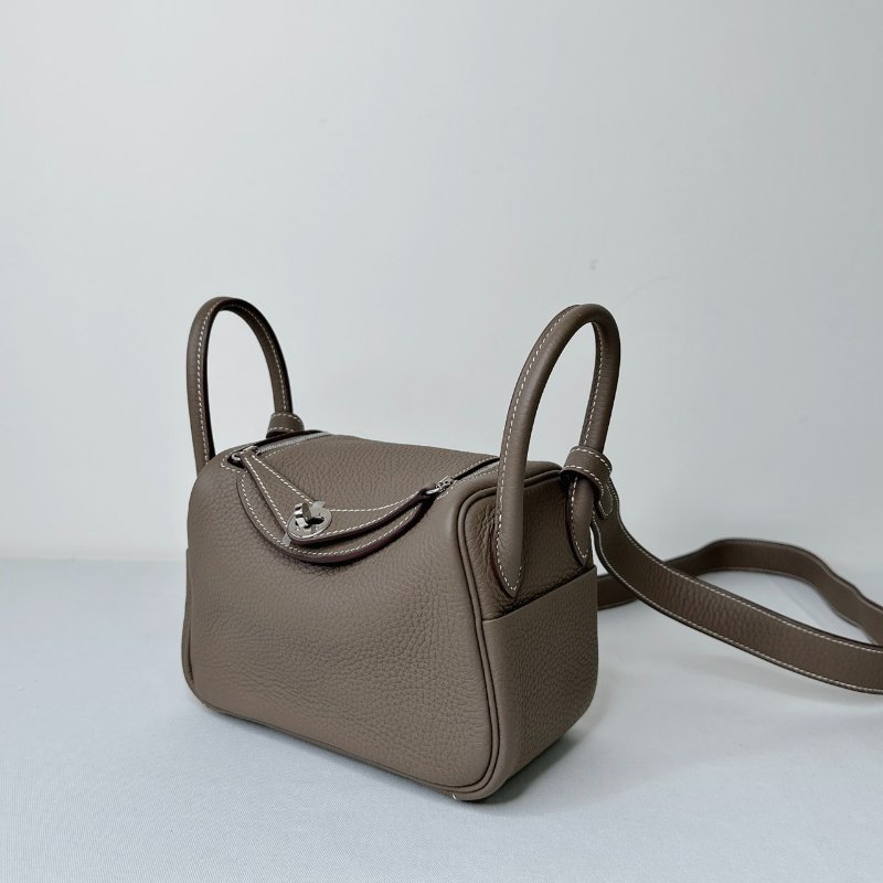 HERMES 大象灰Mini Lindy-2