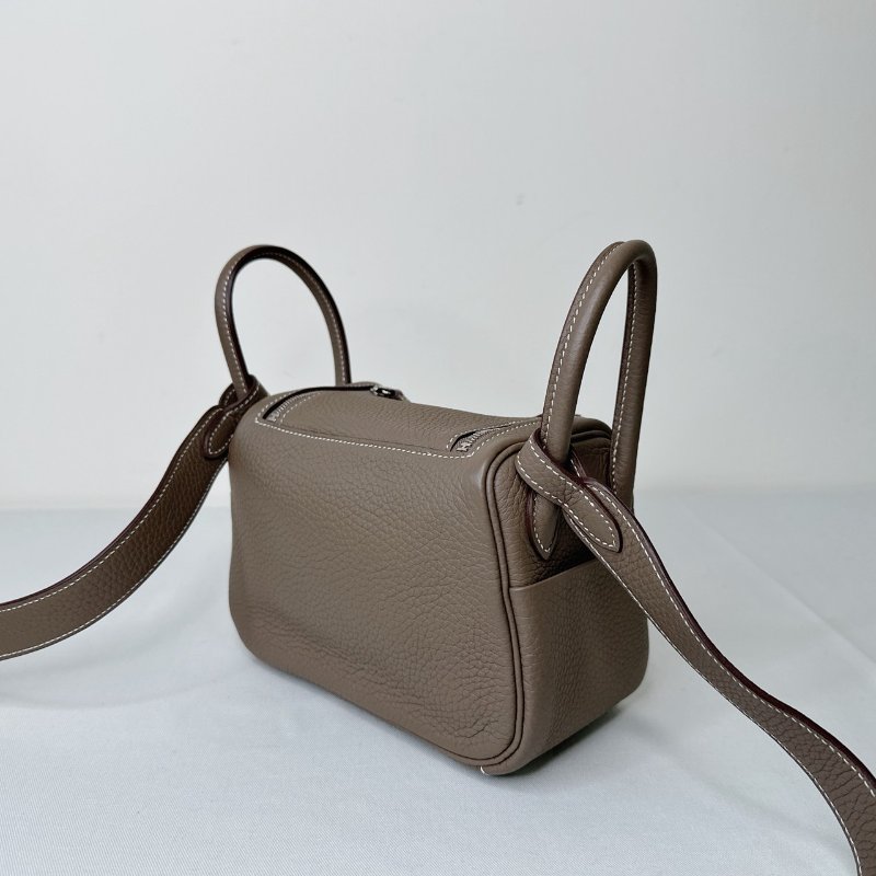 HERMES 大象灰Mini Lindy-4