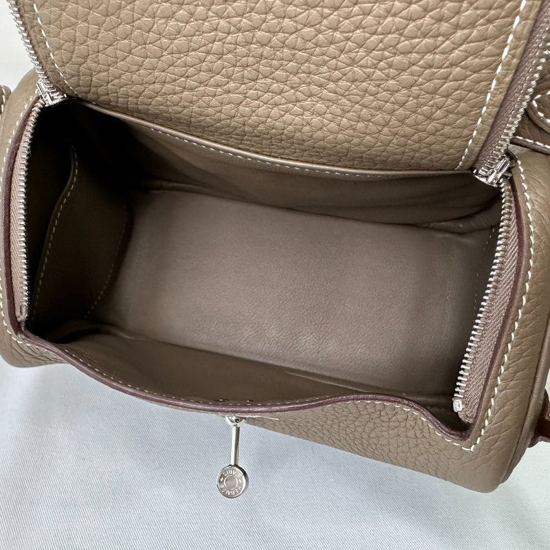 HERMES 大象灰Mini Lindy-6
