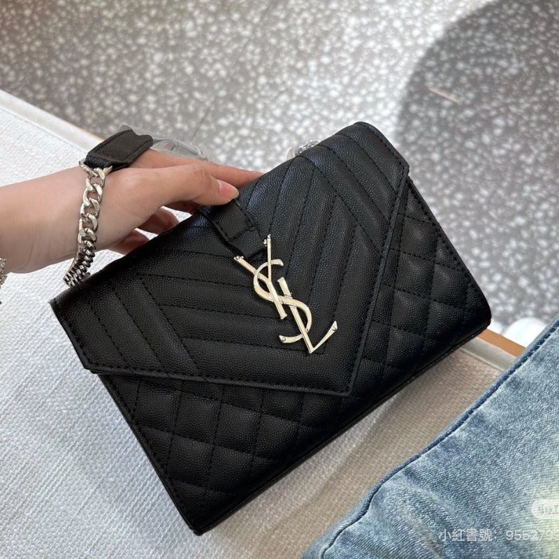 🏷YSL 聖羅蘭．Envelope 魚子醬信封包-21