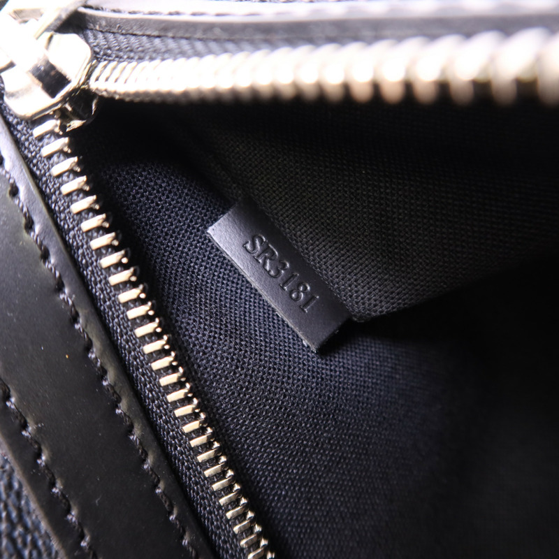 LOUIS VUITTON Damier Graphite Mick MM銀扣肩背袋N41106-7