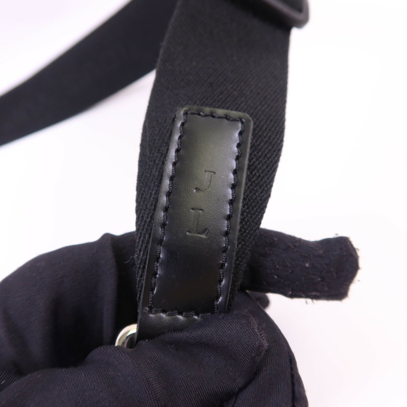 LOUIS VUITTON Damier Graphite Mick MM銀扣肩背袋N41106-16