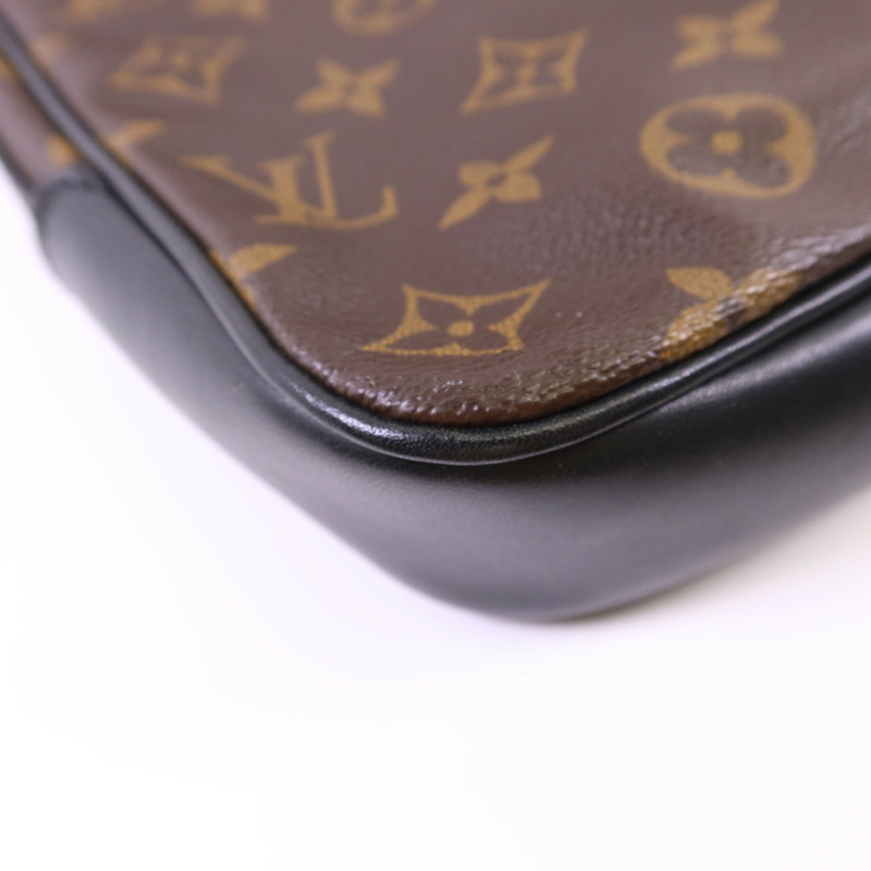 LOUIS VUITTON Monogram Macassar Bass MM金扣肩背袋M56715-14