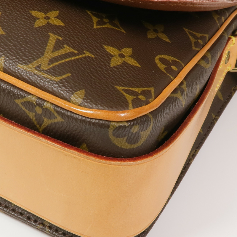 LOUIS VUITTON Monogram Cartouchiere GM金扣肩背袋-9
