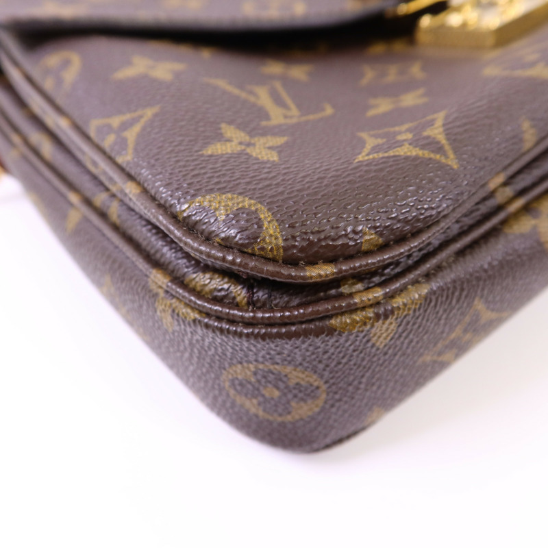 LOUIS VUITTON Monogram Pochette Metis MM金扣手挽肩背兩用袋M44875-12