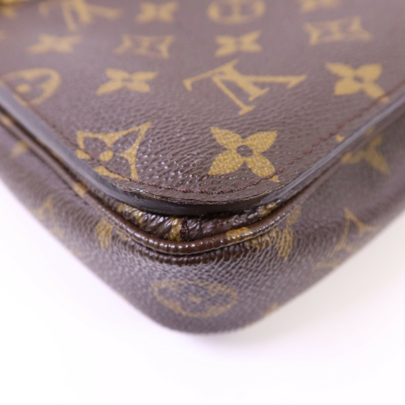 LOUIS VUITTON Monogram Pochette Metis MM金扣手挽肩背兩用袋M44875-14