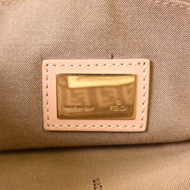 FENDI 帆布Tote Bag金扣手挽袋-6