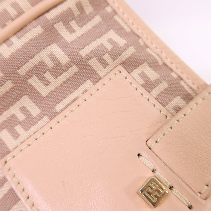 FENDI 帆布Tote Bag金扣手挽袋-17