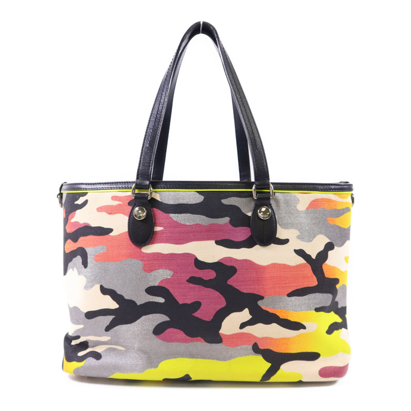 Dior 帆布Dior X Anselm Reyle銀扣肩背袋-1