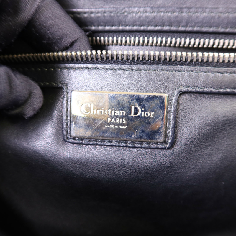 Dior 帆布Dior X Anselm Reyle銀扣肩背袋-6