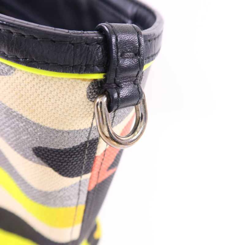 Dior 帆布Dior X Anselm Reyle銀扣肩背袋-11