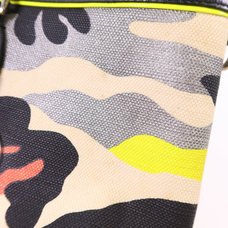 Dior 帆布Dior X Anselm Reyle銀扣肩背袋-20