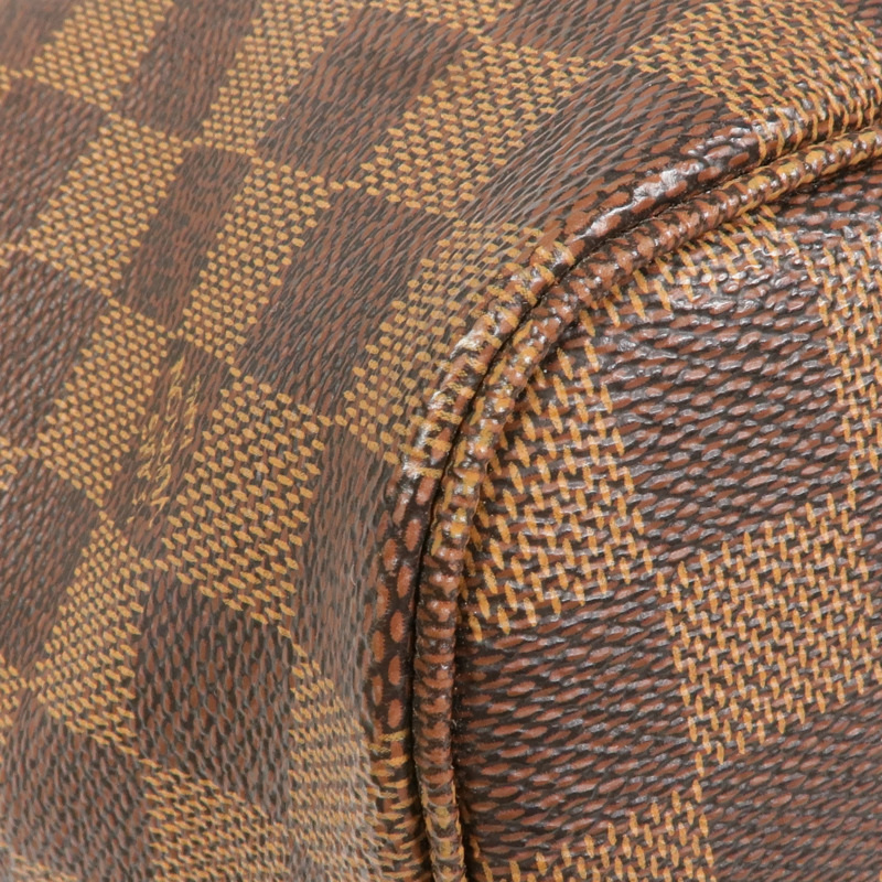 LOUIS VUITTON Damier Neverfull MM金扣手挽袋/肩背袋-12
