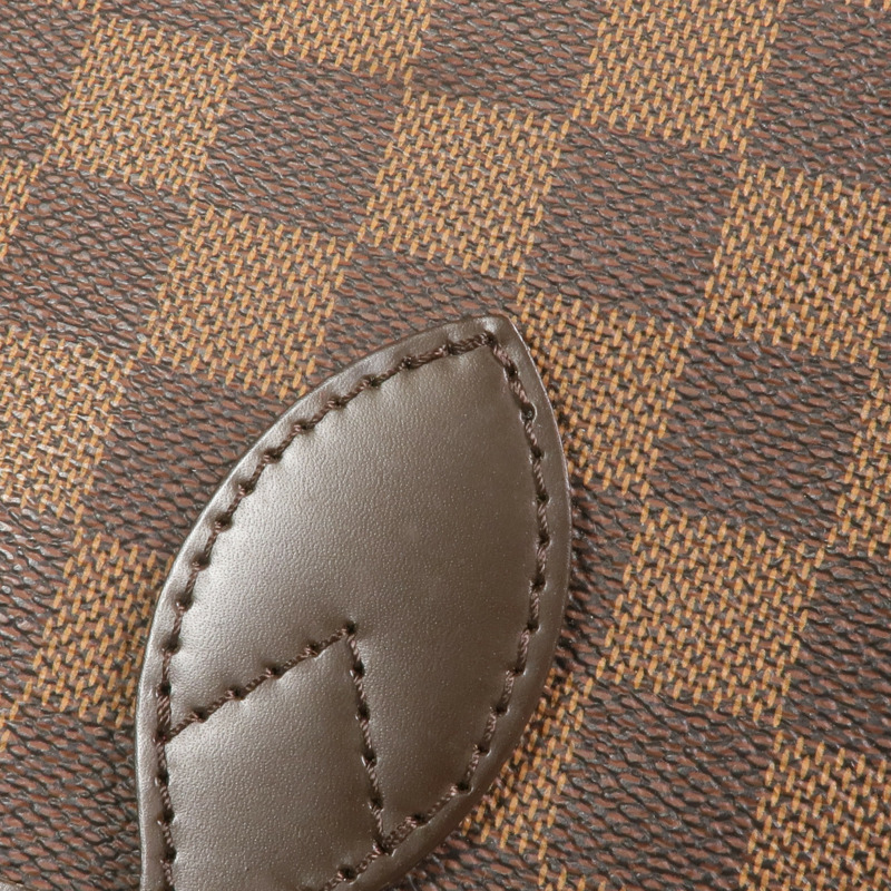 LOUIS VUITTON Damier Neverfull MM金扣手挽袋/肩背袋-14