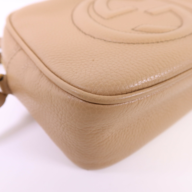 GUCCI 牛皮皮革SOHO Disco金扣肩背袋308364-12