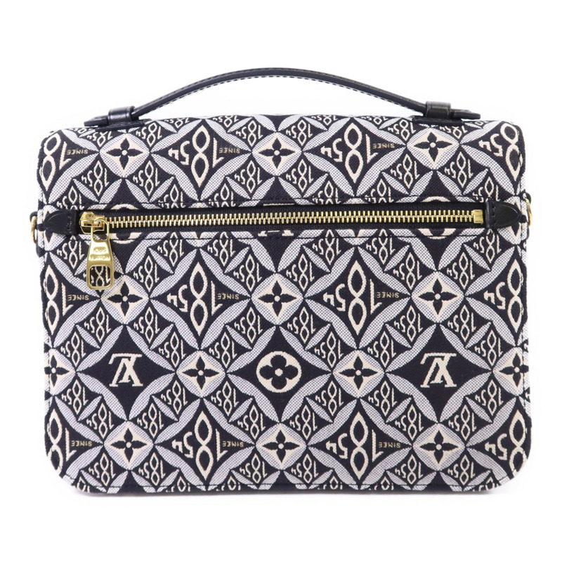 LOUIS VUITTON 帆布Pochette Metis MM金扣手挽肩背兩用袋-1