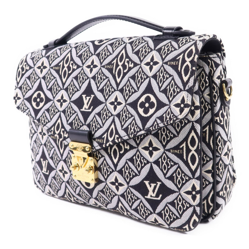 LOUIS VUITTON 帆布Pochette Metis MM金扣手挽肩背兩用袋-2